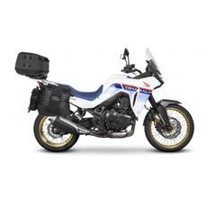 Set of SHAD TERRA TR40 adventure saddlebags and SHAD TERRA rear bag TR50, including mounting kit SHAD HONDA TRANSALP 750