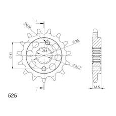 Ritzel SUPERSPROX CST-296:15 15T, 525