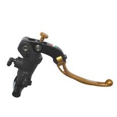 Radial brake master cylinder ACCOSSATO 19 x 20 with folding lever,gold