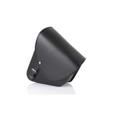 Leder-Satteltasche CUSTOMACCES BARCELONA AP0005N schwarz links