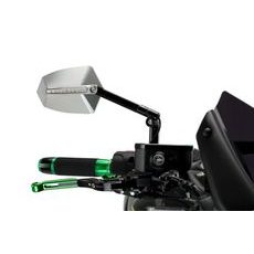 Spiegel PUIG GTI 015ND schwarz/Aluminium eloxiert rechts