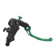 Radial brake master cylinder ACCOSSATO 19 x 20 with folding lever,green