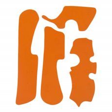 Rubber Frame Pads VIBRAM M7335A Off-Road orange