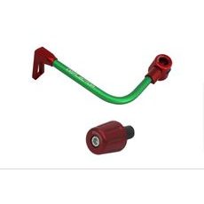 Lever guard ACCOSSATO with green hose and joint left, aluminium