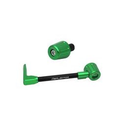 Lever guard ACCOSSATO with black hose and joint left, aluminium