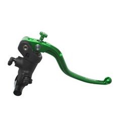 Radial brake master cylinder ACCOSSATO 19 x 18 with fixed lever,green