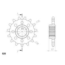 Ritzel SUPERSPROX CST-5054:15 15T, 525