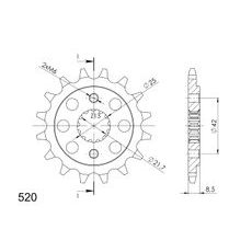 Ritzel SUPERSPROX CST-512:17 17T, 520