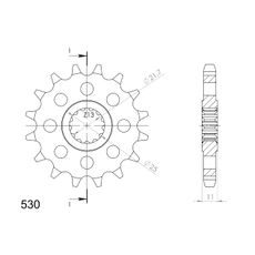 Ritzel SUPERSPROX CST-580:16 16T, 530