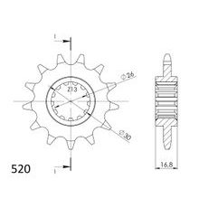 Ritzel SUPERSPROX CST-1269:14 14T, 520