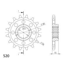 Ritzel SUPERSPROX CST-1404:16 16T, 520