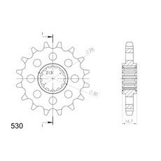 Ritzel SUPERSPROX CST-333:16 16T, 530