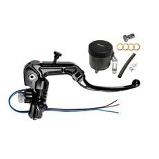 Homologated radial brake master cylinder ACCOSSATO RB086N with folding lever and oil reservoir kit included