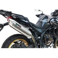 Slip-on exhaust GPR FURORE-X ACCIAIO INOX VO.8.FUXIO Brushed Stainless steel including removable db killer and link pipe