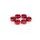 Schraubenmutter PUIG ANODIZED 0764R rot M6 (6 stk)