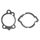 Engine gasket set RMS 100689640 43 mm