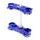 Triple clamp X-TRIG ROCS TECH 40201018 blau 22mm