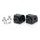 Footpeg adapters PUIG 22363N adjustable schwarz