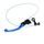 Bremshebel ACCOSSATO with integrated remote adjuster for original brake master cylinders folding blue