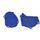 Clutch and ignition cover protector kit POLISPORT 90938 blau