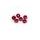 Schraubenmutter PUIG ANODIZED 0863R rot M8 (6 Stk)