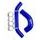 Silicone radiator hoses EXED EP-SH-K-24-B blau