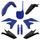 Satz Kunststoffteile POLISPORT 91411 blue yam 98/black