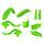 Satz Kunststoffteile POLISPORT 90936 restyling lime green