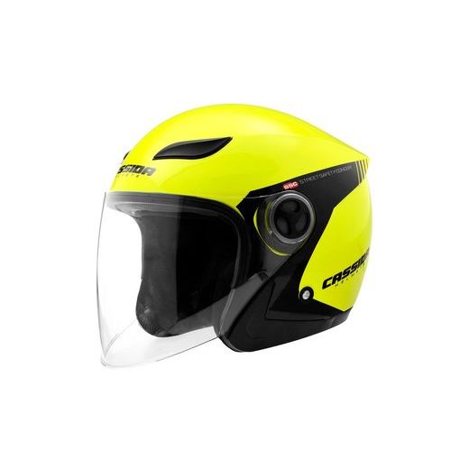 Jet helmet CASSIDA REFLEX SAFETY yellow fluo/ black L