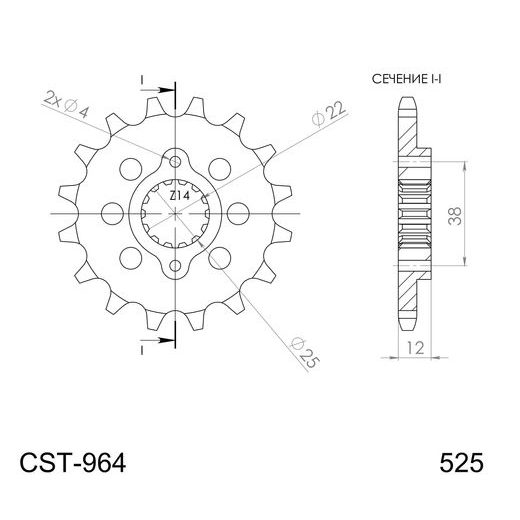 Ritzel SUPERSPROX CST-964:15