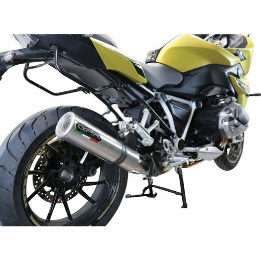 Slip-on exhaust GPR M3 TITANIUM NATURAL E5.BM.107.1.M3.TN Brushed Titanium including removable db killer and link pipe