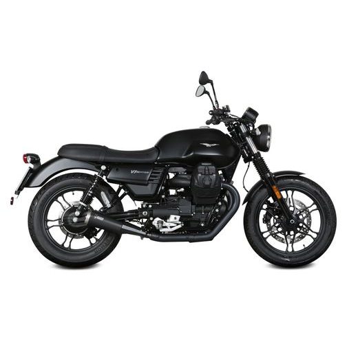 2 Auspuffendstücke MIVV GHIBLI M.012.LGB Keramik schwarz/Edelstahl