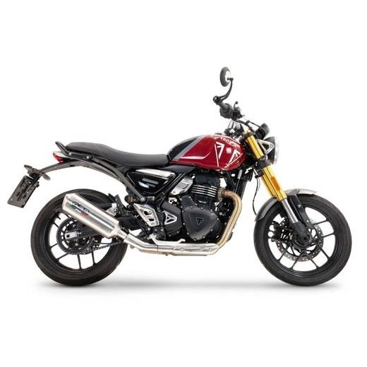 Slip-on exhaust GPR SATINOX E5.T.101.SAT Brushed Stainless steel including removable db killer and link pipe