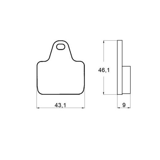 Bremsbeläge ACCOSSATO AGPA134 EV2