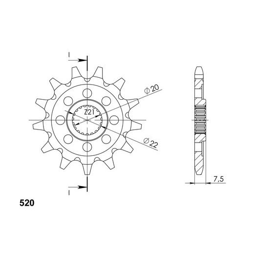 Ritzel SUPERSPROX CST-1323:14 14T, 520
