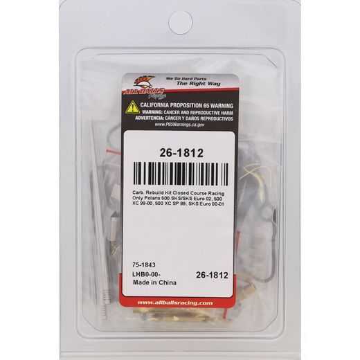 Carburetor Rebuild Kit All Balls Racing CARK26-1812