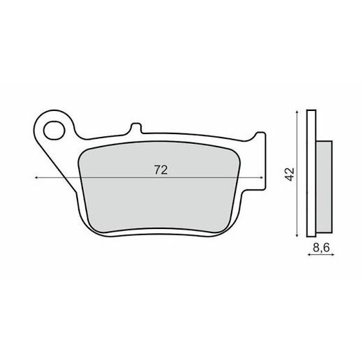 Bremsbeläge RMS 225103270 organic