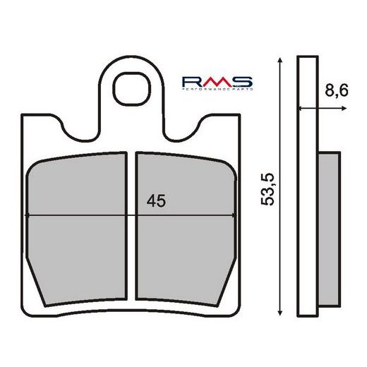 Bremsbeläge RMS 225100380 organic