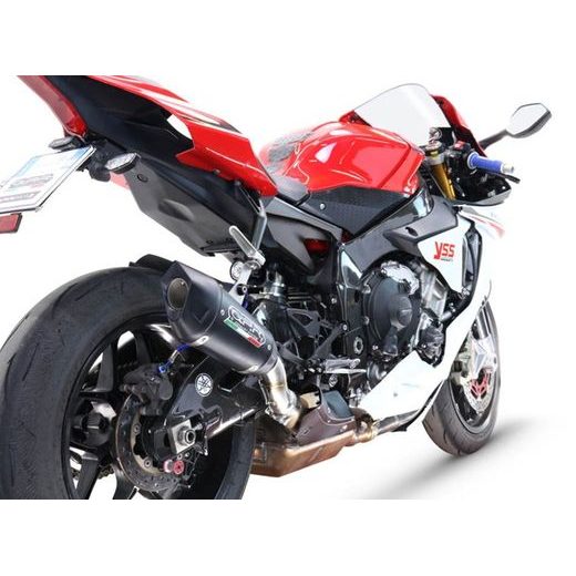 Slip-on exhaust GPR GP-REVO BLACK TITANIUM E5.Y.200.1.GPRBLTIT Titanium Matte Black including removable db killer and link pipe