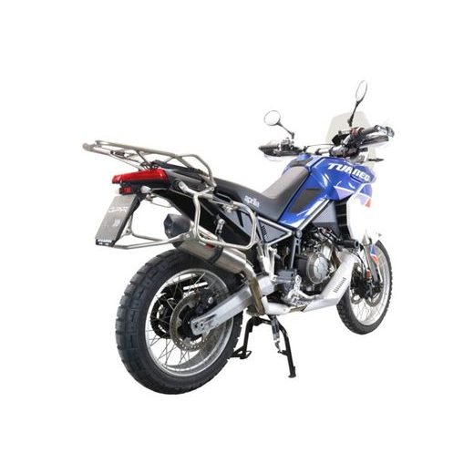 Slip-on exhaust GPR NEW GRAND PRIX EVO TITANIUM E5.A.77.GPAN.TO Brushed Titanium including removable db killer and link pipe