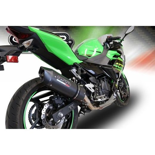 Slip-on exhaust GPR FURORE EVO4 NERO E5.K.174.1.FNE5 Matte Black including removable db killer and link pipe