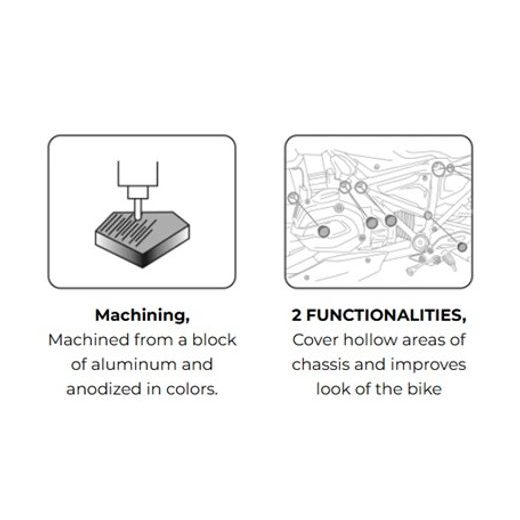 Fahrwerk Abdeckkappe PUIG 22323N schwarz