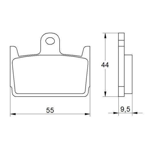 Bremsbeläge ACCOSSATO AGPP150 OR