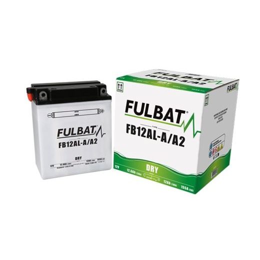 Konventionelle Motorradbatterie (mit Säurepackung) FULBAT FB12AL-A (YB12AL-A) Acid pack included