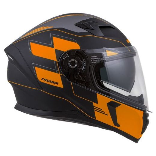 Full face helmet CASSIDA INTEGRAL 3.0 ROXOR black matt/ orange/ grey S