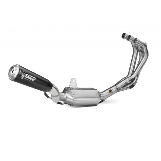 Full exhaust system 3x1 MIVV X-M1 Y.060.LC4B Edelstahl schwarz