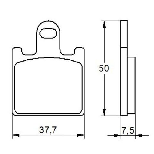 Bremsbeläge ACCOSSATO AGPA107 ST