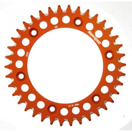 Aluminium-Ketten Rad SUPERSPROX RAL-990:38-ORG orange 38T, 520