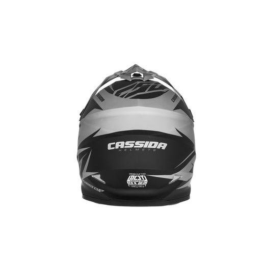 Motocross Helmet CASSIDA CROSS CUP TWO grau matt/schwarz S