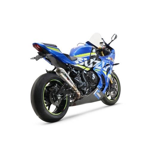 Slip-on exhaust GPR POWERCONE EVO E4.S.198.PCEV Brushed Stainless steel including removable db killer and link pipe